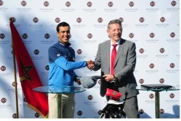 Signature de partenariat entre le golfeur marocain Ayoub Lguirati et Mazagan Beach & Golf Resort