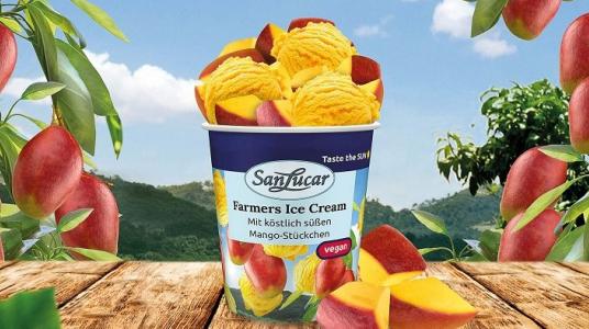 nouvelle crème glacée – SanLucar - fruits de saison – vegan